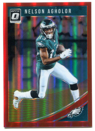 Nelson Agholor 2018 Panini Donruss Optic Prizm Card 24/99