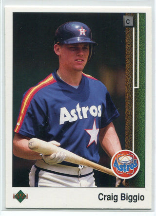 Craig Biggio 1989 Upper Deck Rookie Card #273