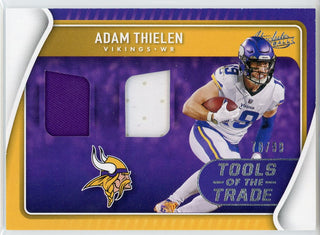 Adam Thielen 2021 Panini Absolute Tools of the Trade Jersey Card #TT08