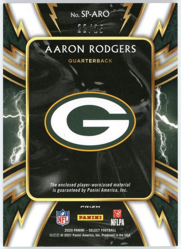 Aaron Rodgers 2021 Panini Select Prizm Jersey Card #SP-ARO