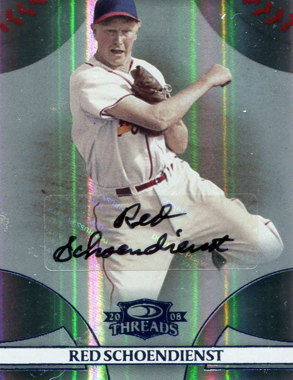 Red Schoendienst Autographed Donruss Card #2/25