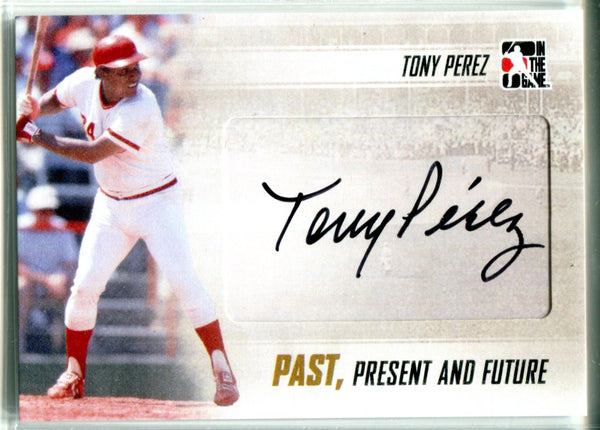 Tony Perez Autographed In The Game Card