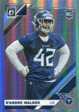 D'Andre Walker 2019 Donruss Optic Silver Prizm Rookie Card