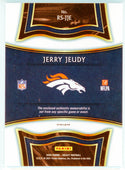 Jerry Jeudy 2020 Panini Select Red Prizm Rookie Patch Card #RS-JJE