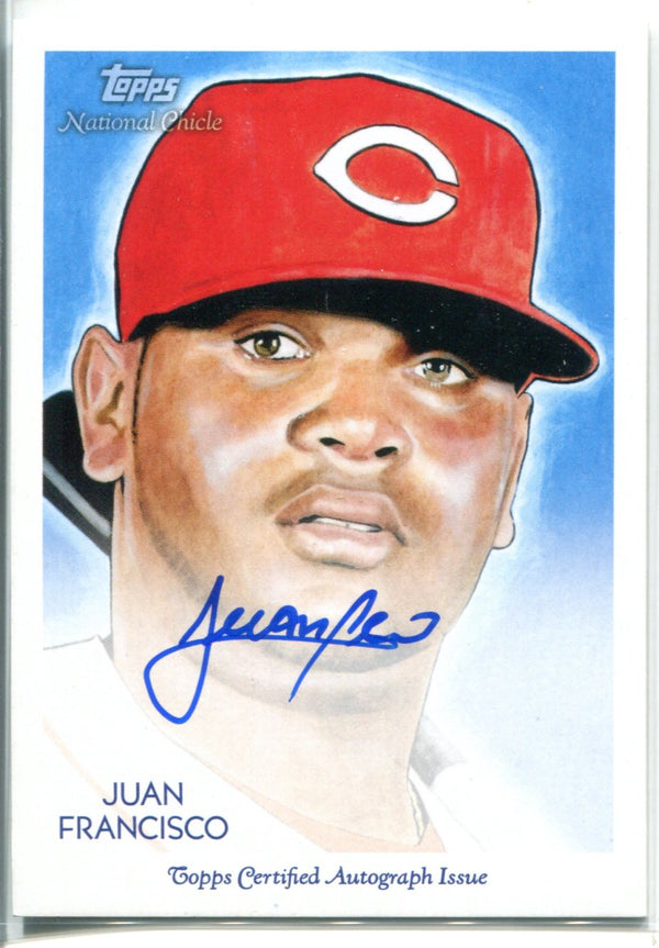 Juan Francisco Autographed Topps Card