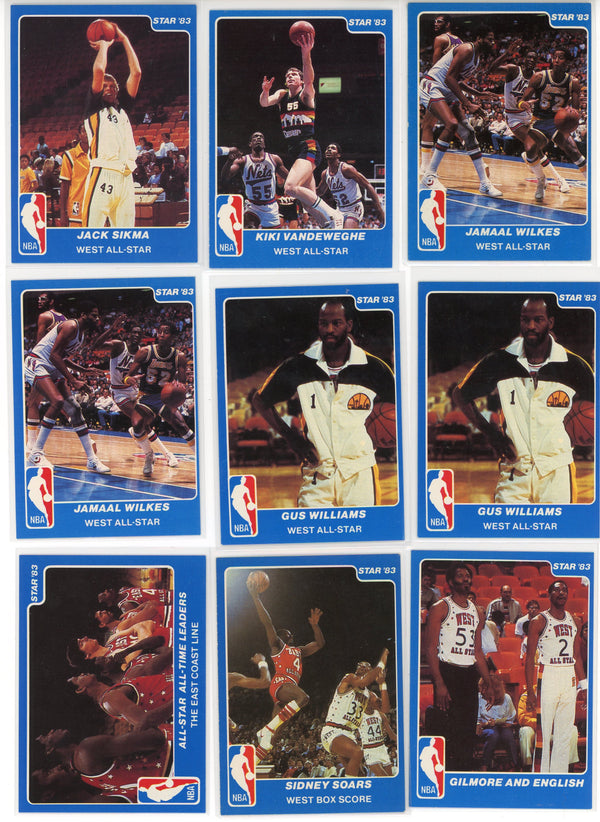 1983 Star Card All-Star Game Partial Set