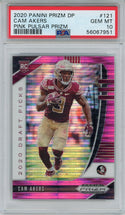 Cam Akers 2020 Panini Prizm Draft Pick Pink Pulsar Rookie Card #121 (PSA)