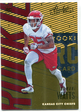 Armani Watts 2018 Panini Absolute Football Rookie Card