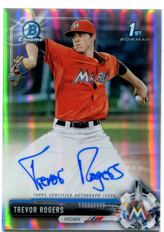 Trevor Rogers Bowman Chrome 1st Auto 448/499