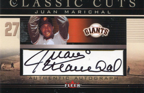 Juan Marichal Autographed Fleer Card