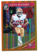 Jerick McKinnon 2018 Panini Donruss Optic Prizm Card 168/199