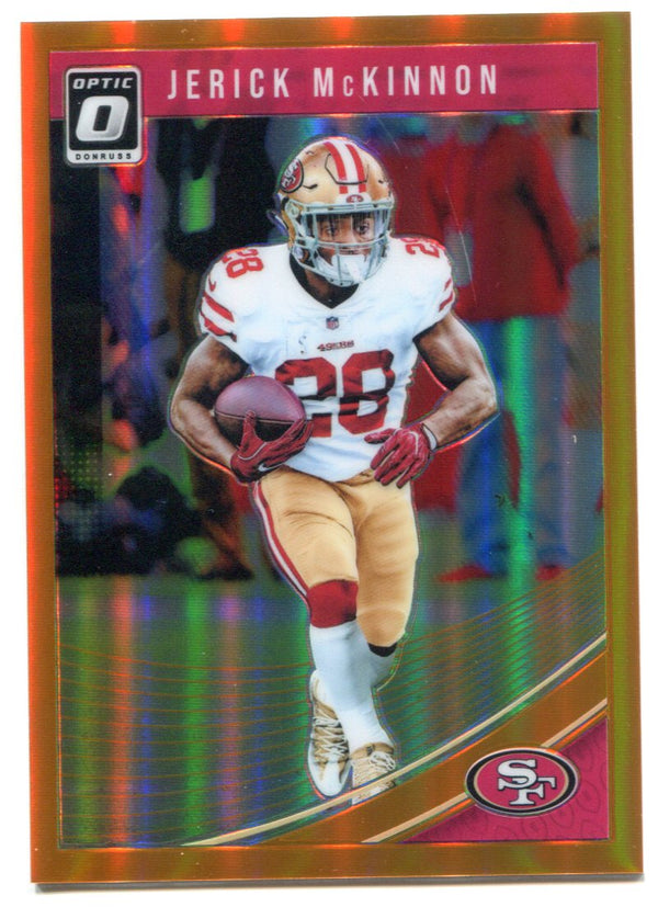 Jerick McKinnon 2018 Panini Donruss Optic Prizm Card 168/199