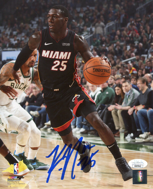 Kendrick Nunn Autographed Vs Bucks 8x10 Photo (JSA)