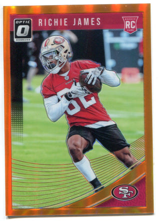 Richie James 2018 Panini Donruss Optic Prizm Rookie Card 162/199