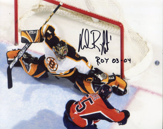 Andrew Raycroft Autographed "ROY 03-04" 8x10 Photo