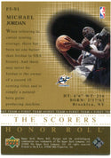 Michael Jordan Upper Deck Fab Fives The Scorers Honor Roll