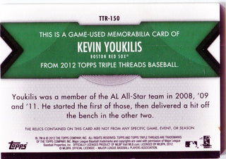 Kevin Youkilis 2012 Triple Threads Game-Used Memorabilia Card /18