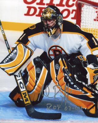 Andrew Raycroft Autographed "ROY 03-04" 8x10 Photo