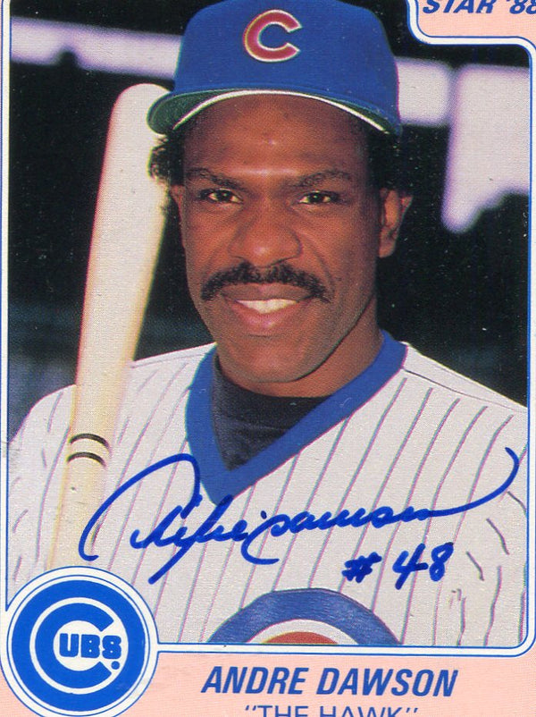 Andre Dawson Autographed Star Card