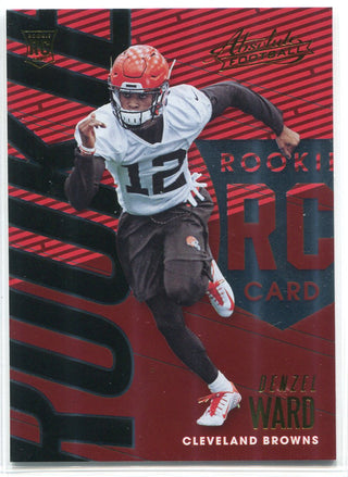 Denzel Ward 2018 Panini Absolute Football Rookie Card