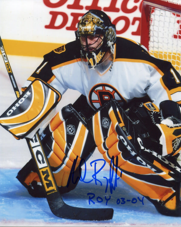 Andrew Raycroft Autographed "ROY 03-04" 8x10 Photo