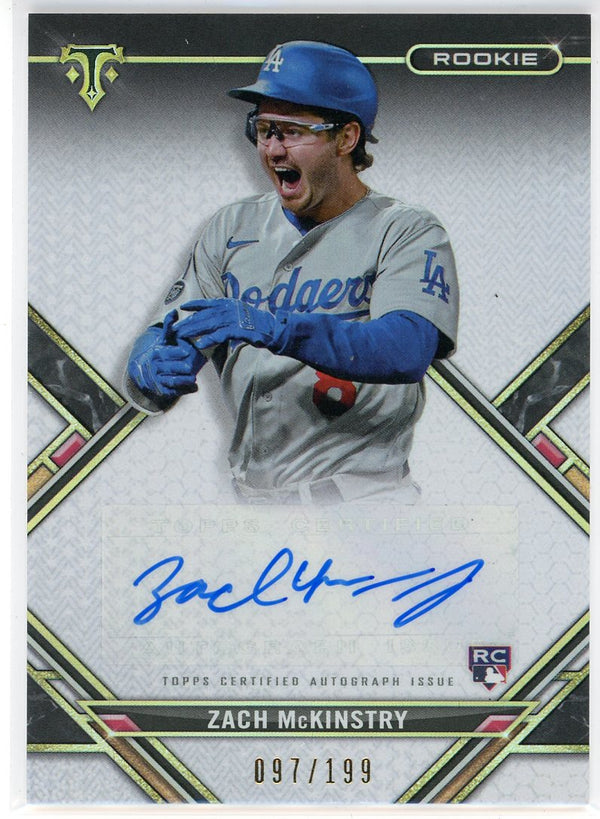 Zach McKinstry Autographed 2021 Topps Triple Threads Rookie Card #RAC-ZMC