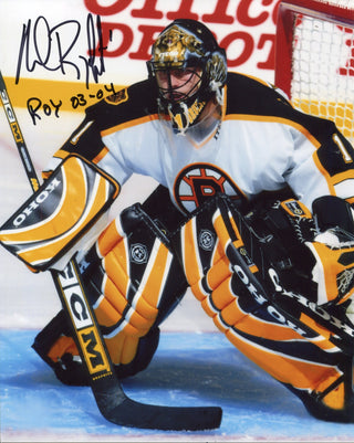 Andrew Raycroft Autographed "ROY 03-04" 8x10 Photo