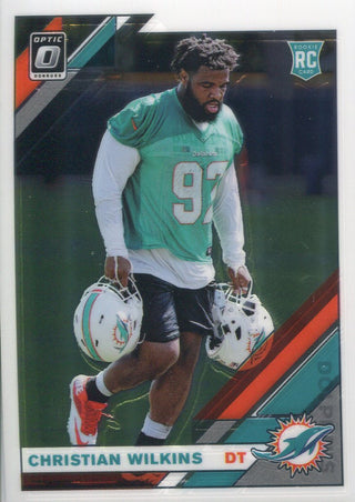 Christian Wilkins 2019 Donruss Optic Rookie Card