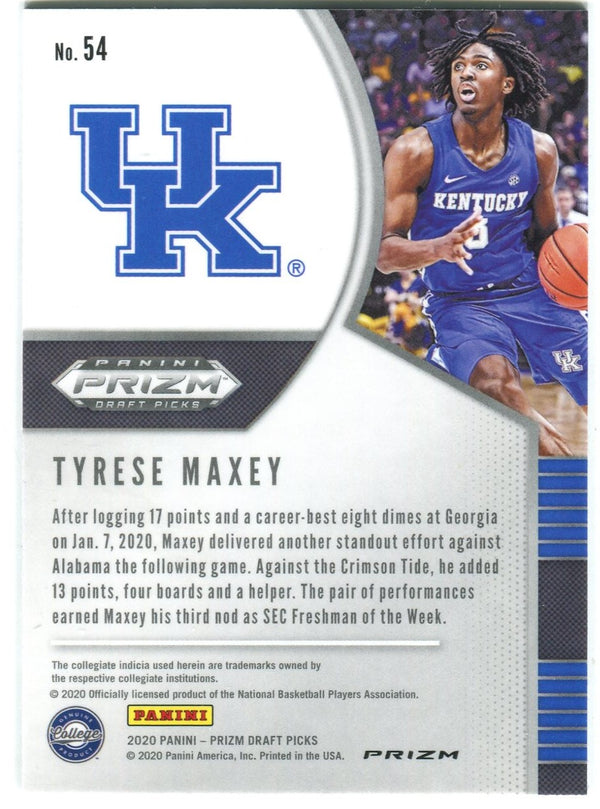 Tyrese Maxey 2020 Prizm Draft Picks #54 Pink Cracked Ice