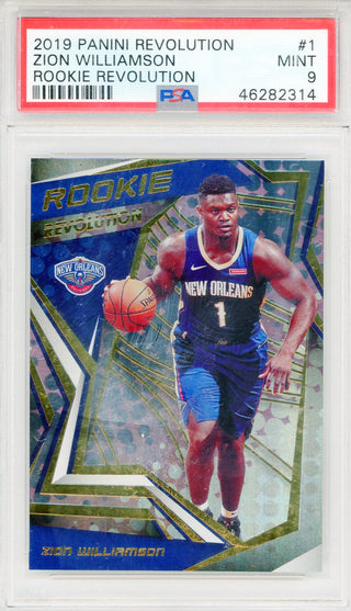 Zion Williamson 2019 Panini Revolution Rookie Card #1 (PSA Mint 9)