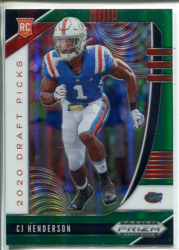 CJ Henderson 2020 Prizm Draft Picks Green Rookie Card