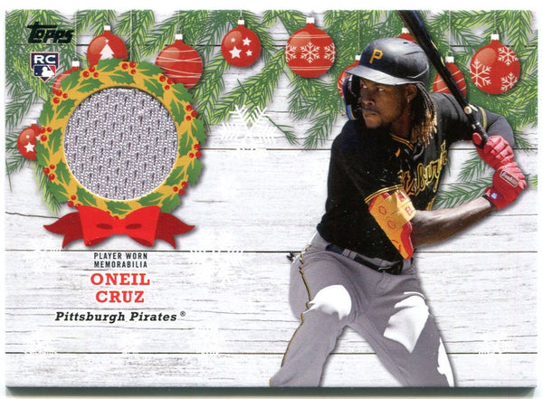 Oneil Cruz Topps Holiday Mega Box Jersey Rookie Card