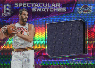 Kevin Love 2016 Panini Spectra Game Used Jersey Patch Card 16/49