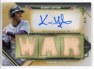 Kenny Lofton Autographed 2021 Topps Triple Threads Bat Card #TTAR-KL2