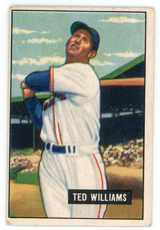 Ted Williams 1951 Bowman Card