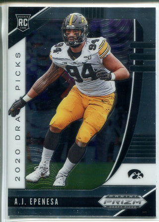 A.J. Epenesa 2020 Prizm Draft Picks Rookie Card