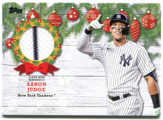 Aaron Judge Topps Holiday Box Jersey Card