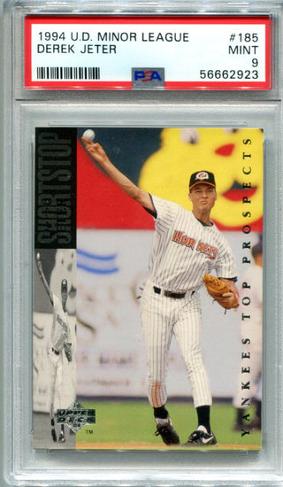 Derek Jeter 1994 Upper Deck Minor League #185 PSA Mint 9 Card