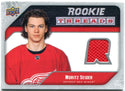 Moritz Seider Upper Deck Rookie Threads Jersey Card