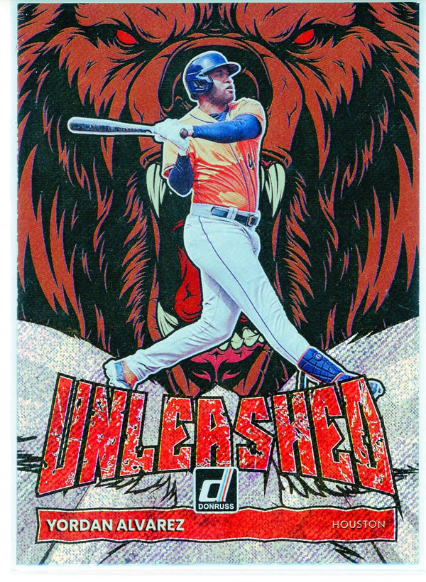 Yordan Alvarez 2022 Panini Donruss Unleashed Insert Card #UL-10