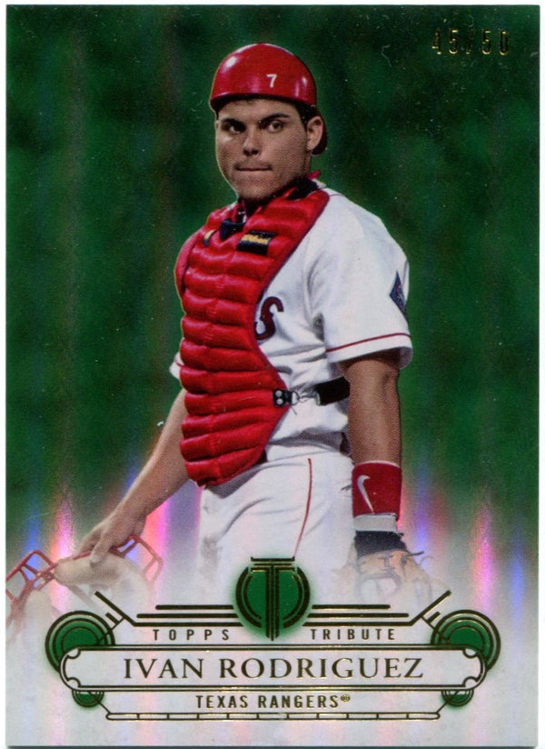 Ivan Rodriguez Topps Tribute 45/50 #67 2013