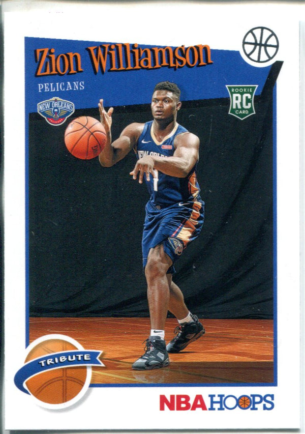 Zion Williamson 2019-20 Panini Hoops Rookie Card