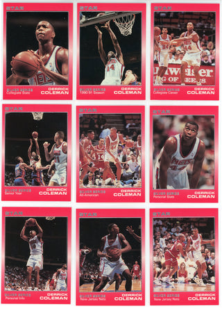 Derrick Coleman 1990 Star Silver Player Set