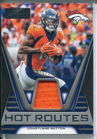 Courtland Sutton 2019 Panini Playbook Jersey Card