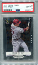 Mike Trout 2012 Panini Prizm #50 PSA GEM MT 10 Card