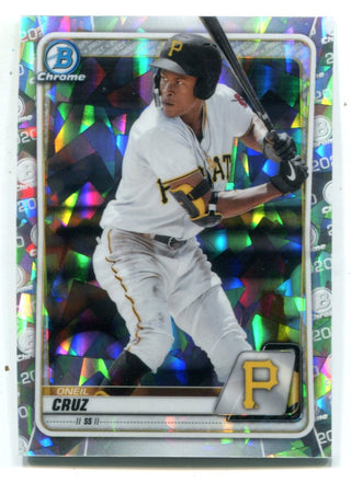 Oneil Cruz 2020 Topps Bowman Chrome Cracked Ice #BCP111 Card