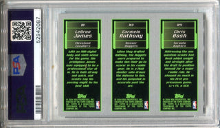 2003 Topps Rookie Matrix Lebron James/C.Bosh./C.Anthony (PSA NM-MT 8) Card