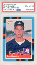 Tom Glavine Autographed 1988 Donruss Card #644 (PSA Auto Gem Mt 10)