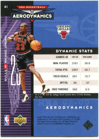 Michael Jordan Upper Deck Aerodynamics 1998