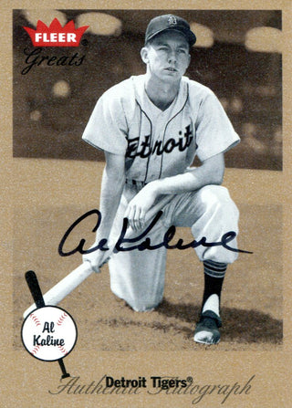 Al Kaline Autographed Fleer Card